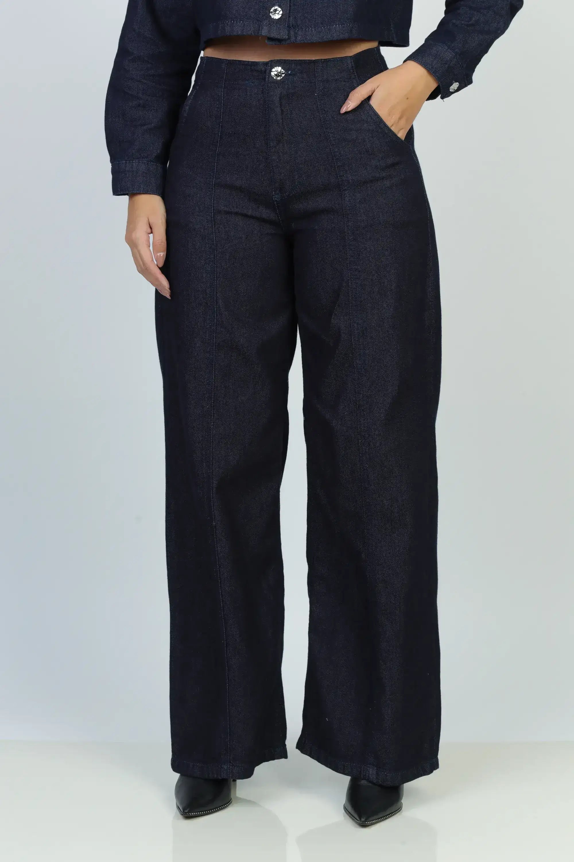Calça Jeans Reta Alfaiataria