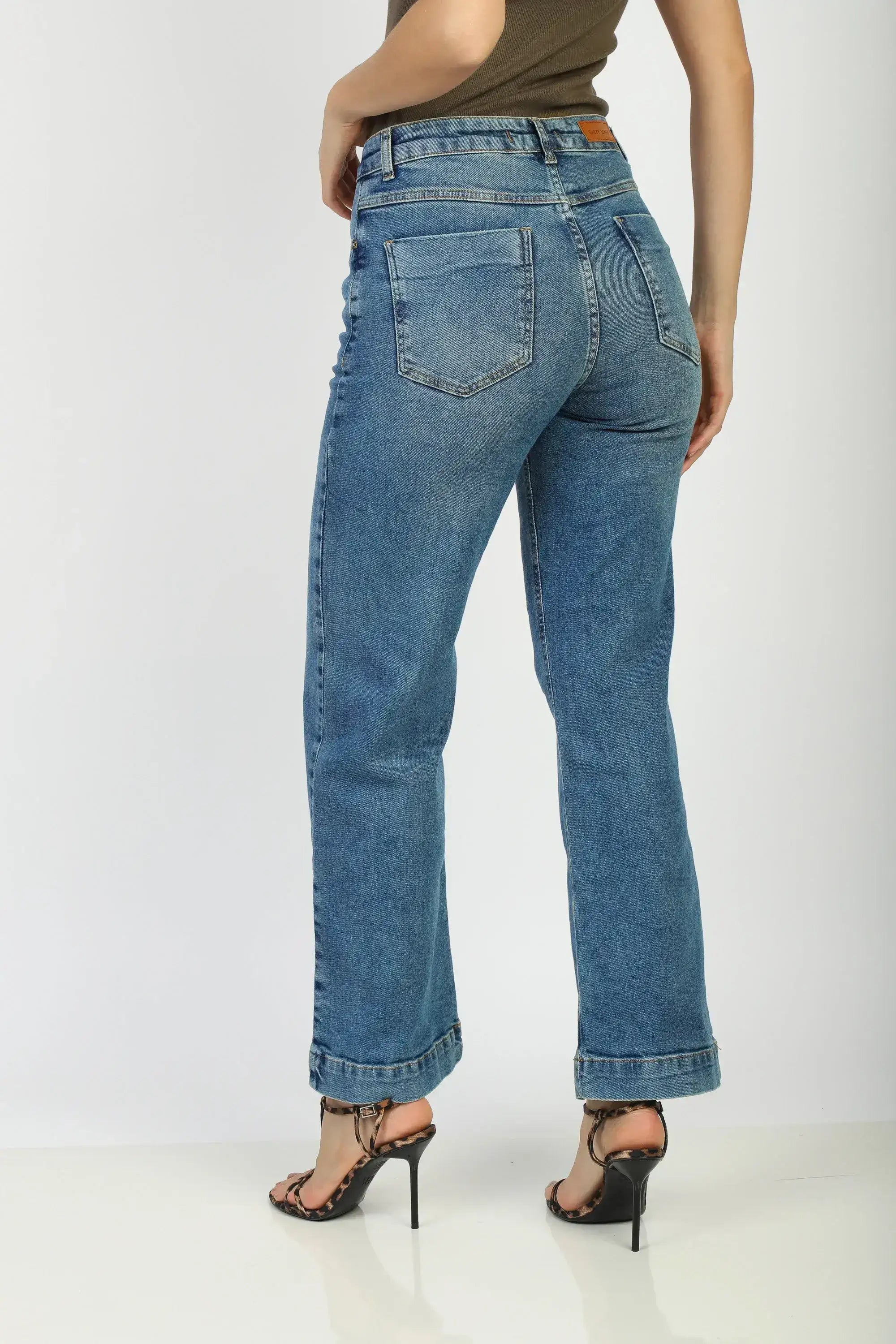 Calça Jeans Reta