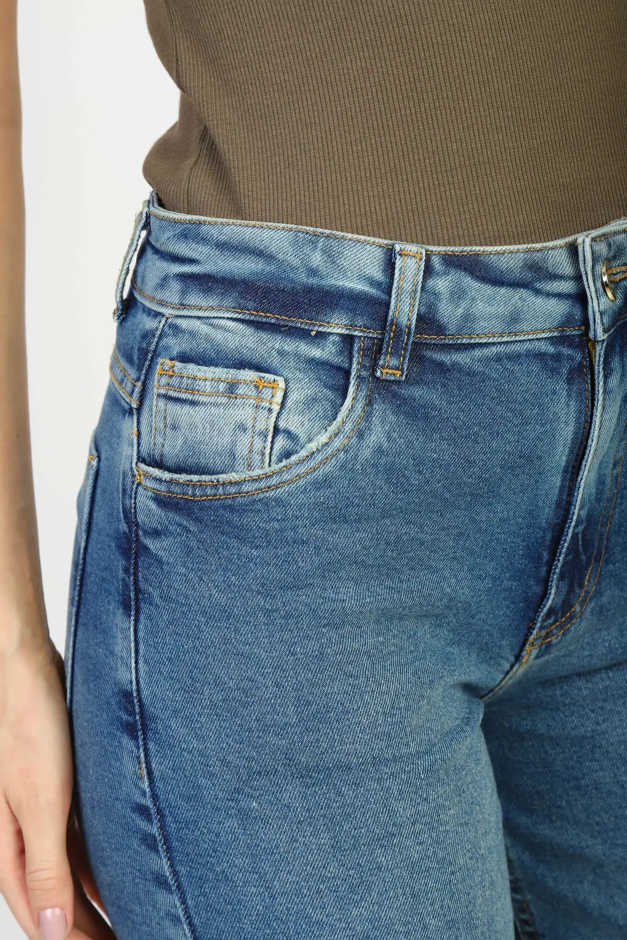 Calça Jeans Reta