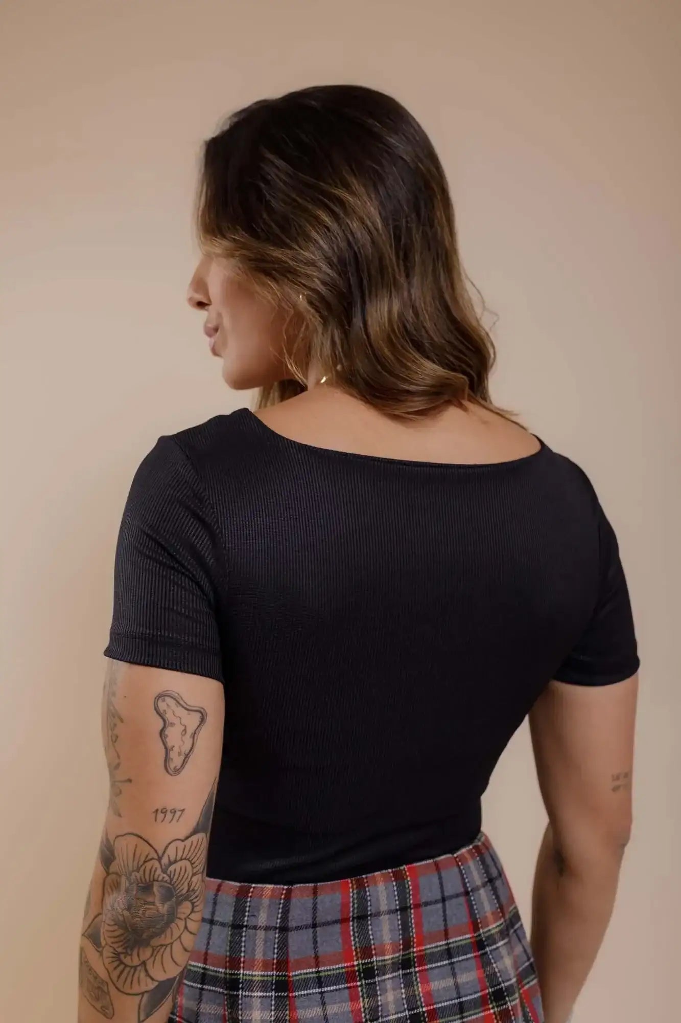 Blusa de Ribana (Decote Quadrado)