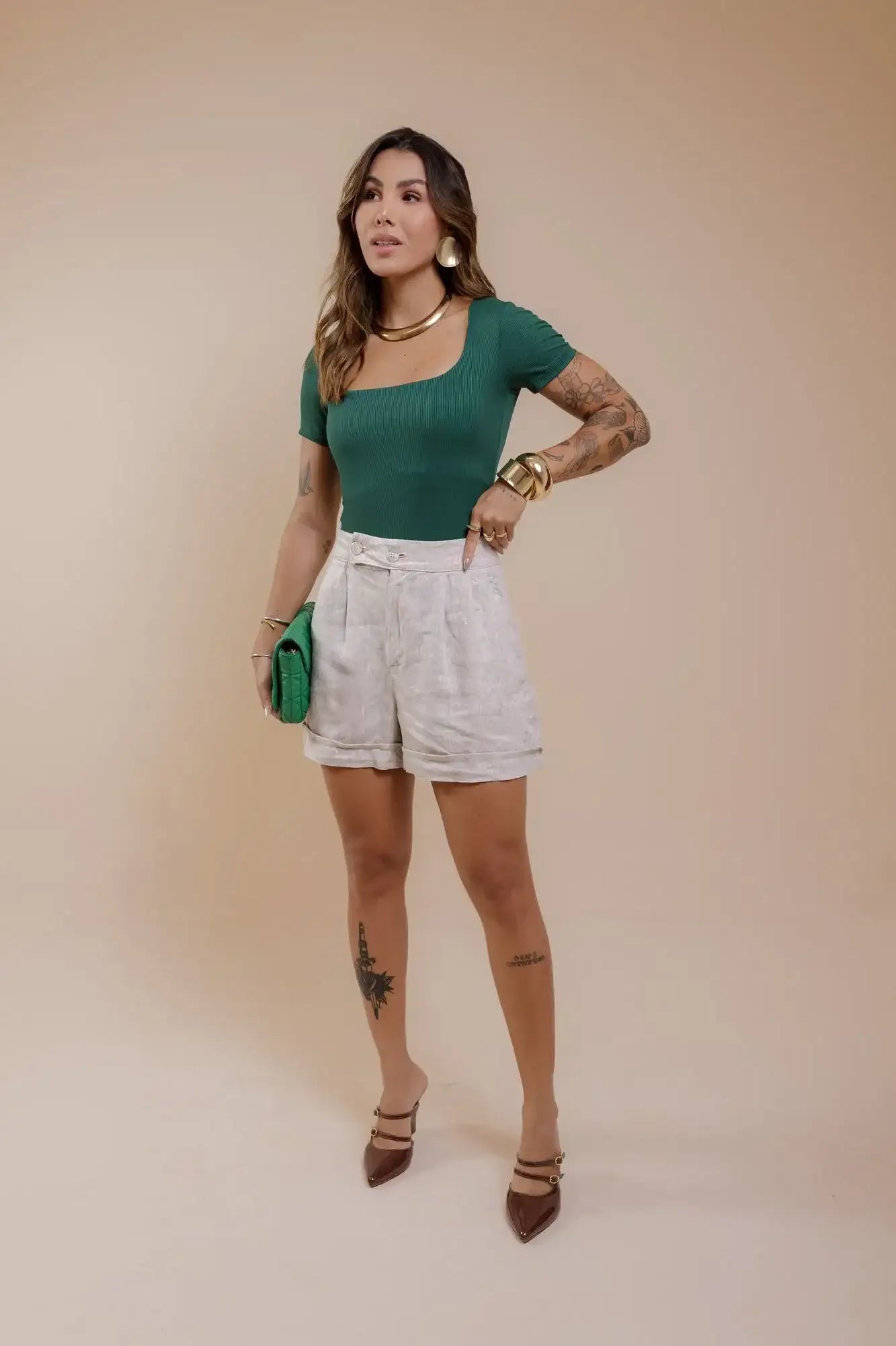 Blusa de Ribana (Decote Quadrado)