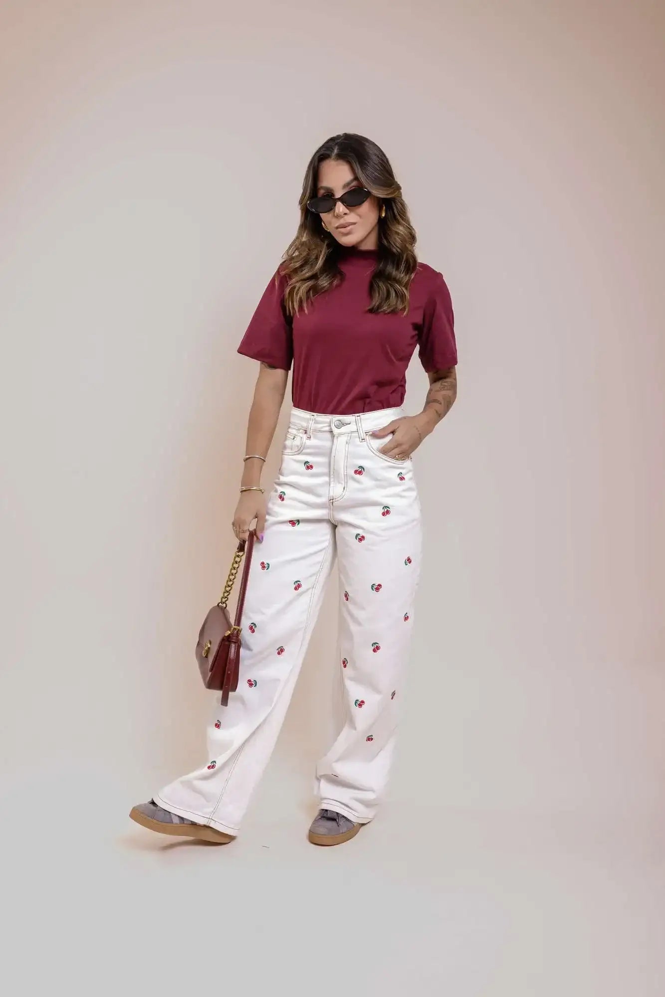 Básica gola Alta Com Manga Oversized
