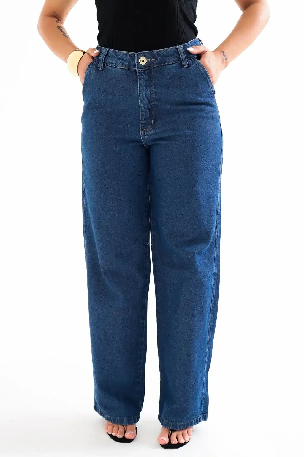 Calça Jeans Reta