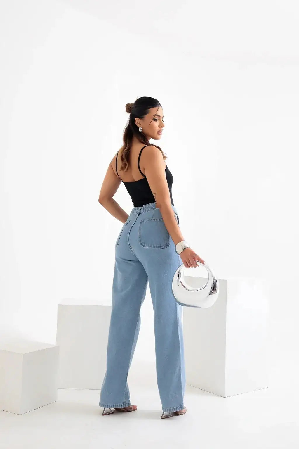 Calça Jeans Reta
