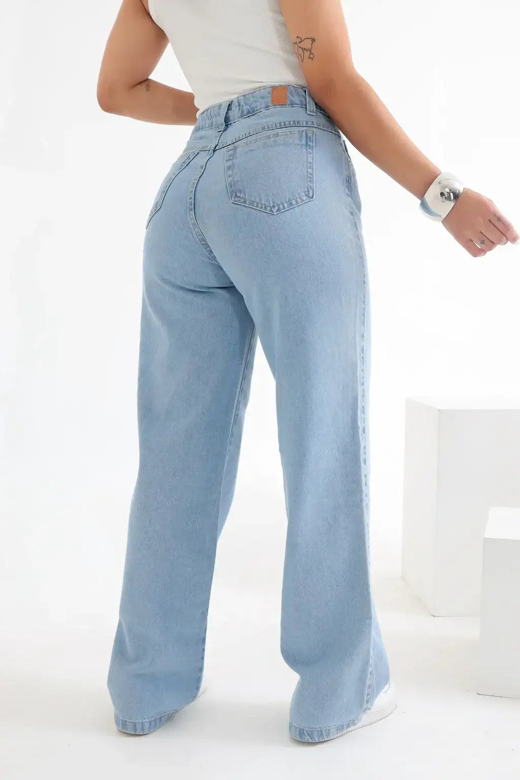 Calça Jeans Wide Leg