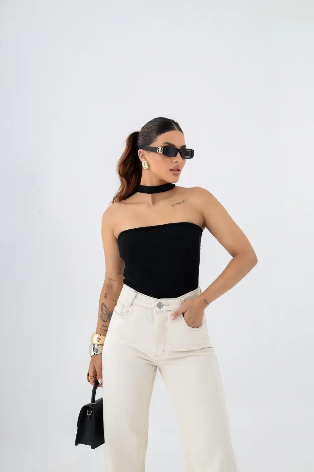 Calça Jeans Wide Leg