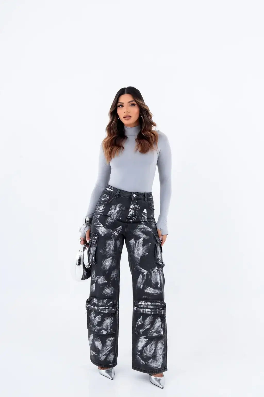 Blusa Gola Alta Manga Longa