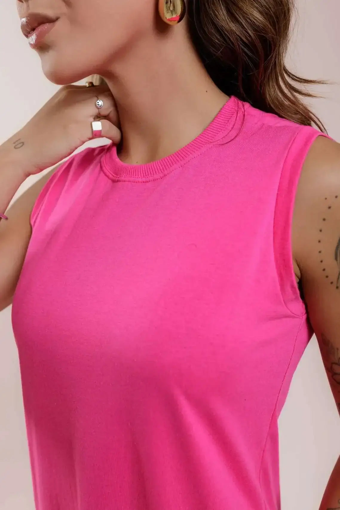 Vestido Longo cavado C/bolso