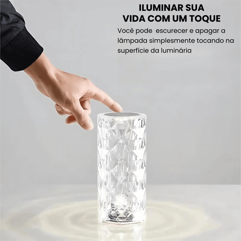 Luminária de Mesa LED Cristal USB Olliver™