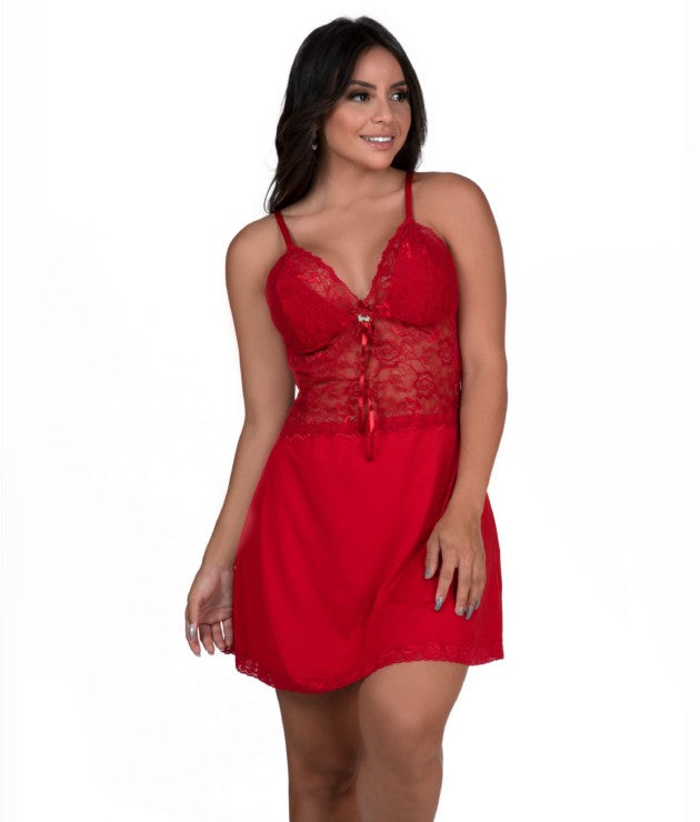 Camisola sensual em microfibra lisa – Olivia