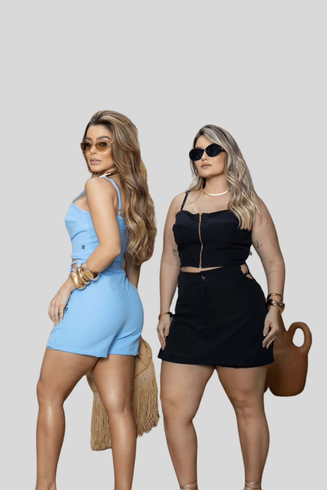Conjunto Cristal Short Saia