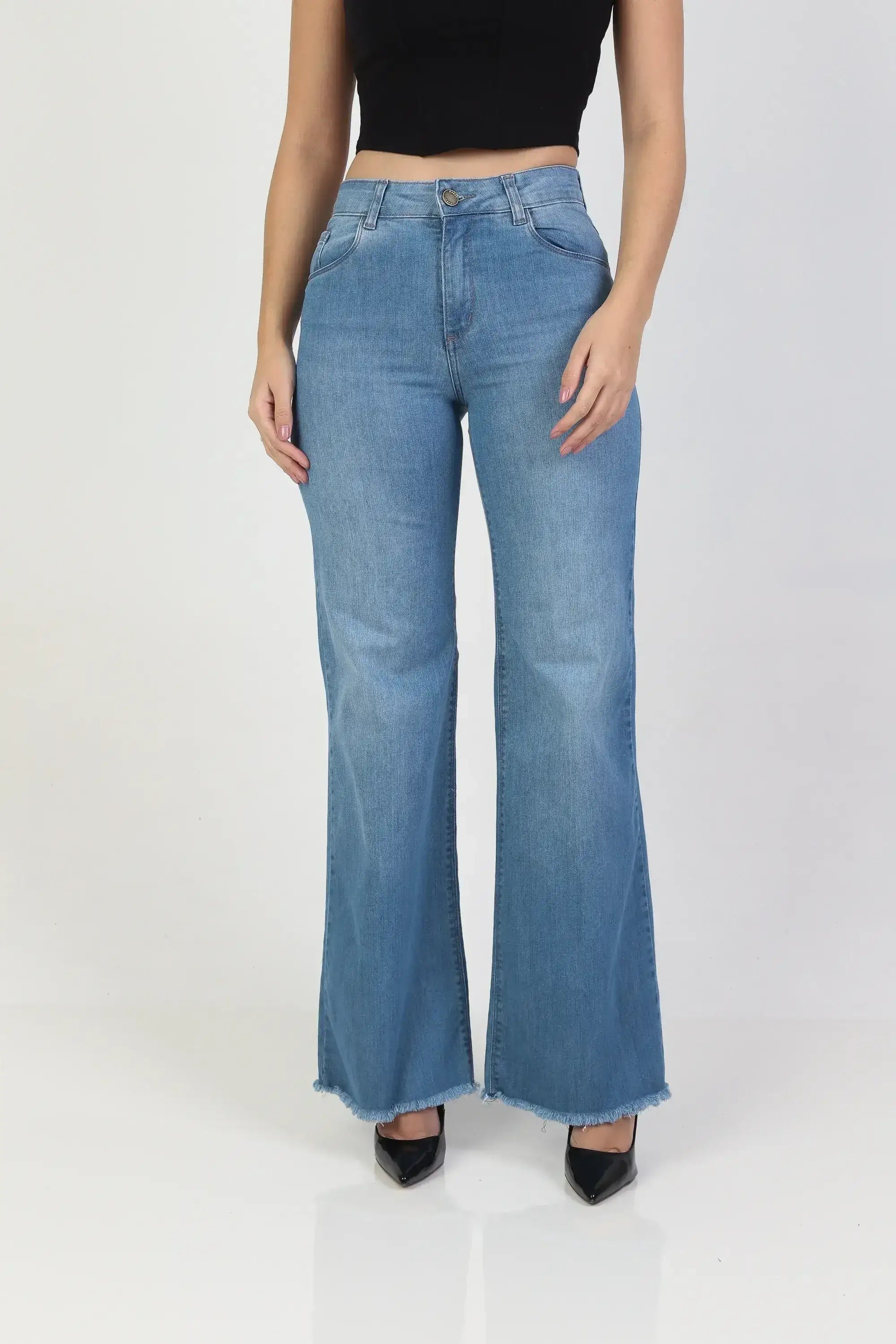 Calça Jeans Wide Leg
