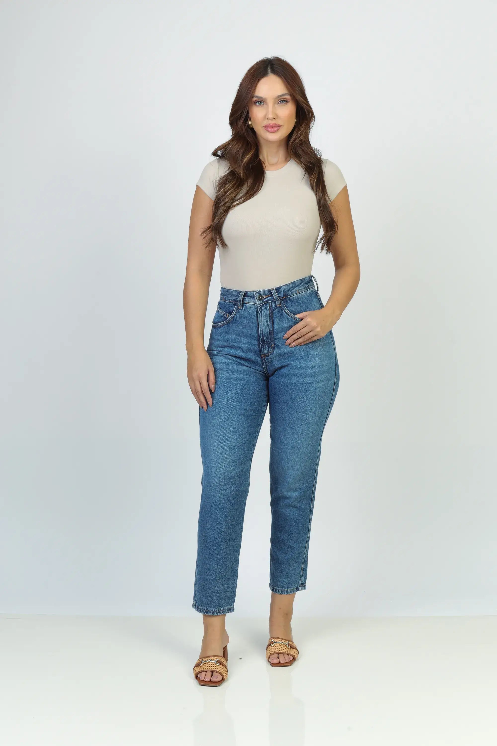 Calça Jeans Mom