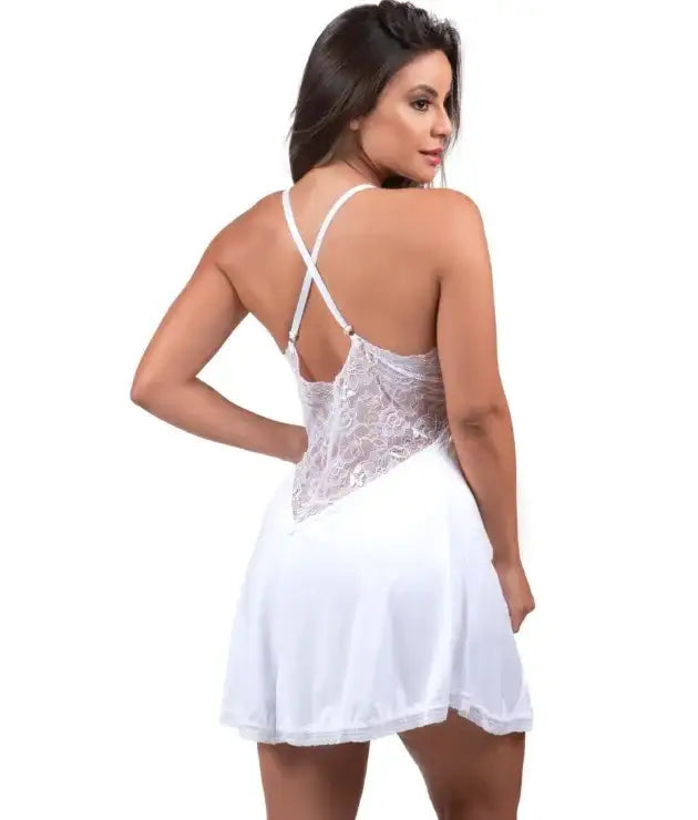 Camisola em Renda e Microfibra – Edilene