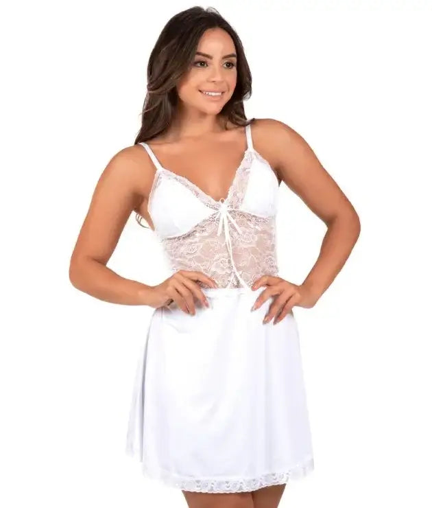 Camisola sensual em microfibra lisa – Olivia