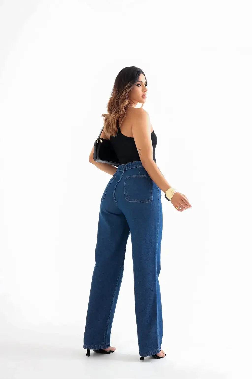 Calça Jeans Reta