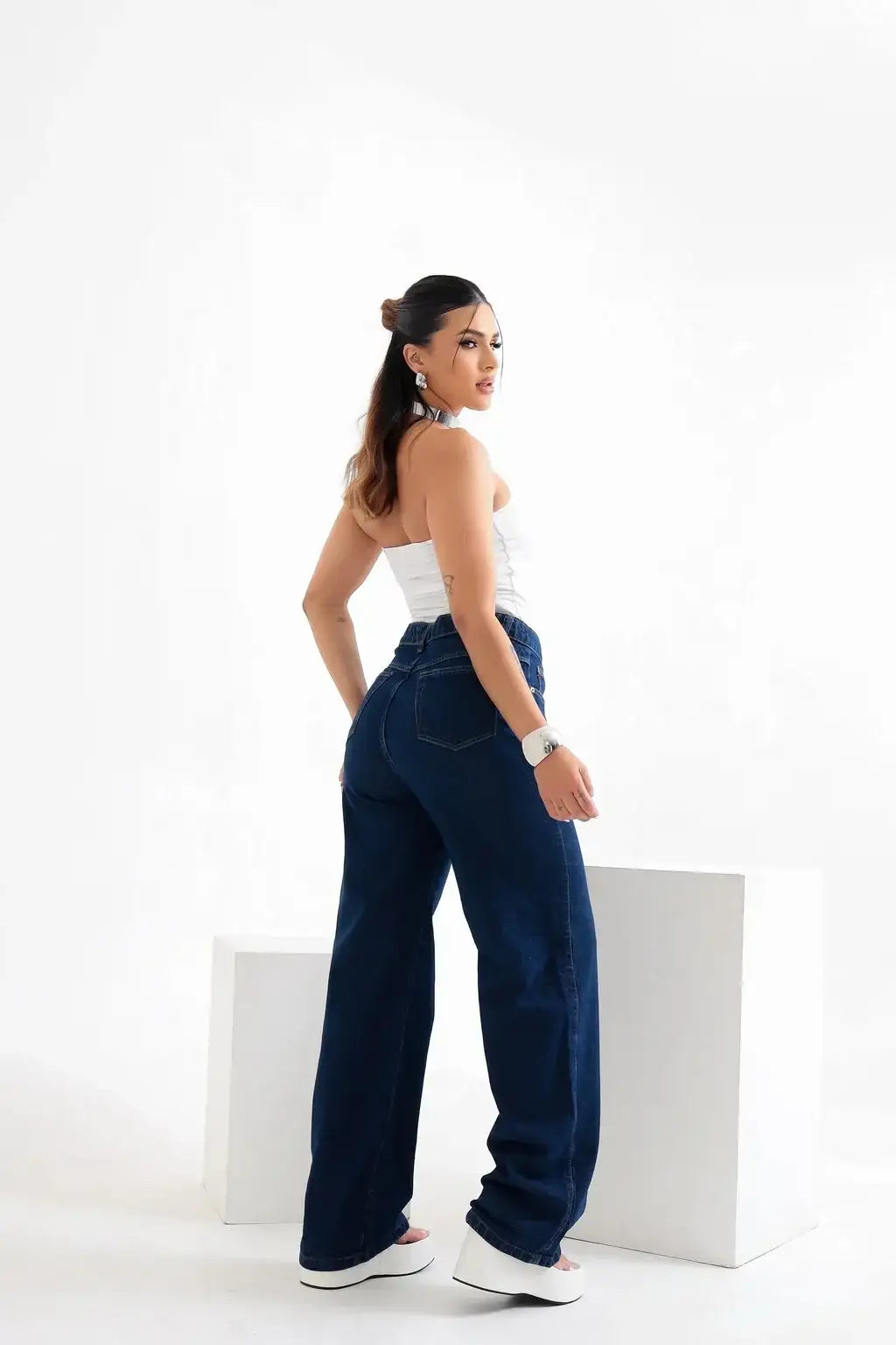 Calça Jeans Wide Leg