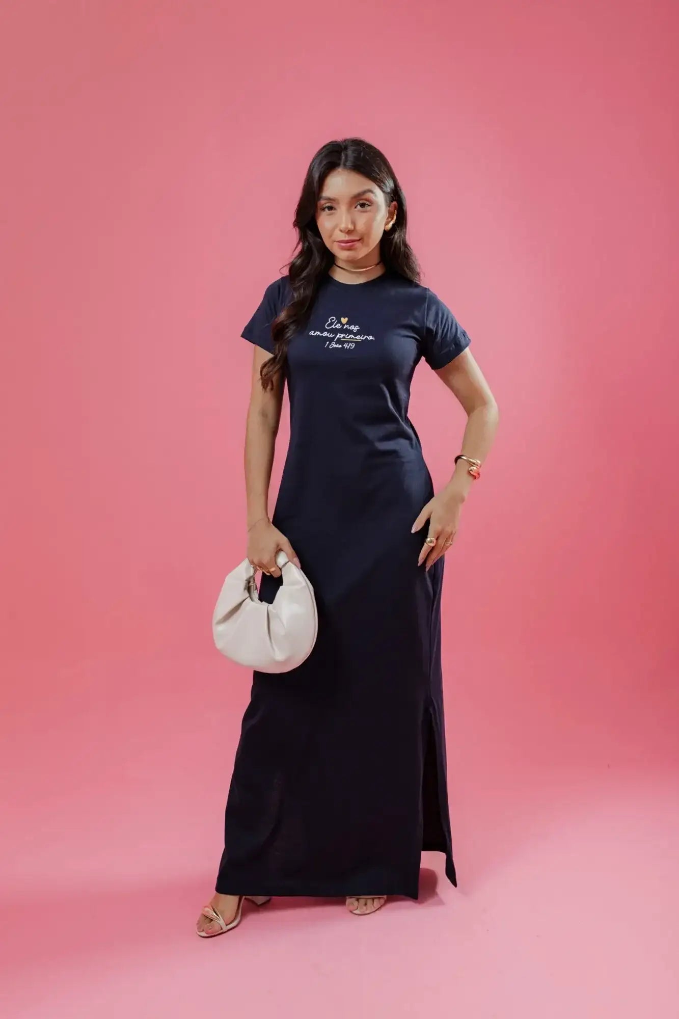 Vestido longo Estampado