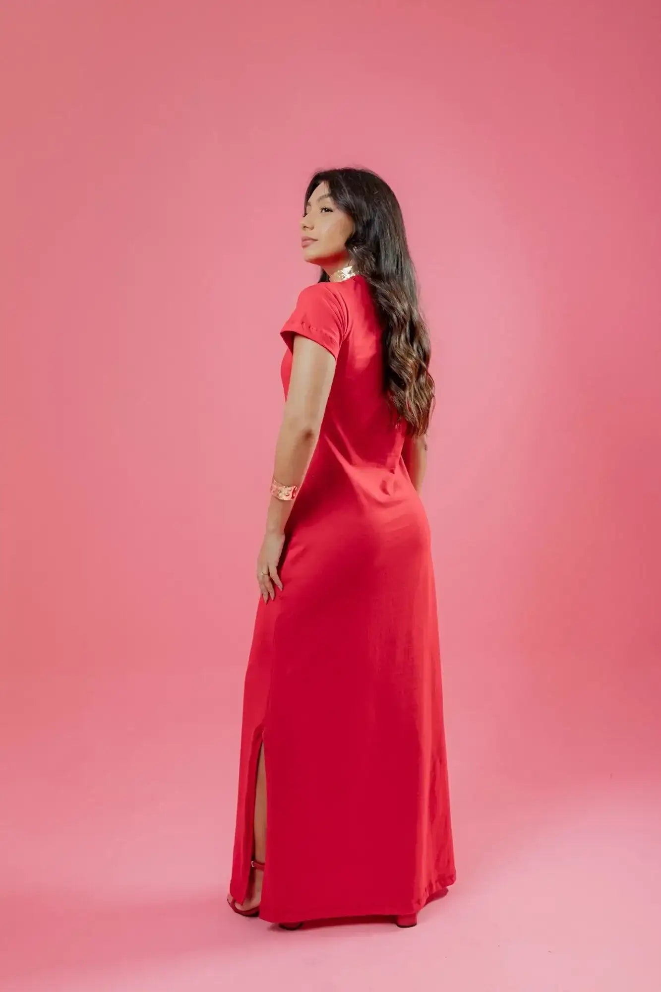 Vestido longo Estampado
